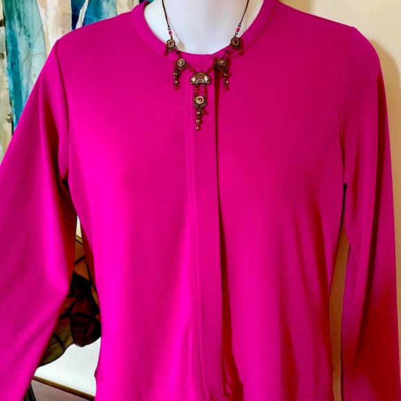 Ralph Lauren Magenta Silky Flowing Top EUC - Picture 2 of 8